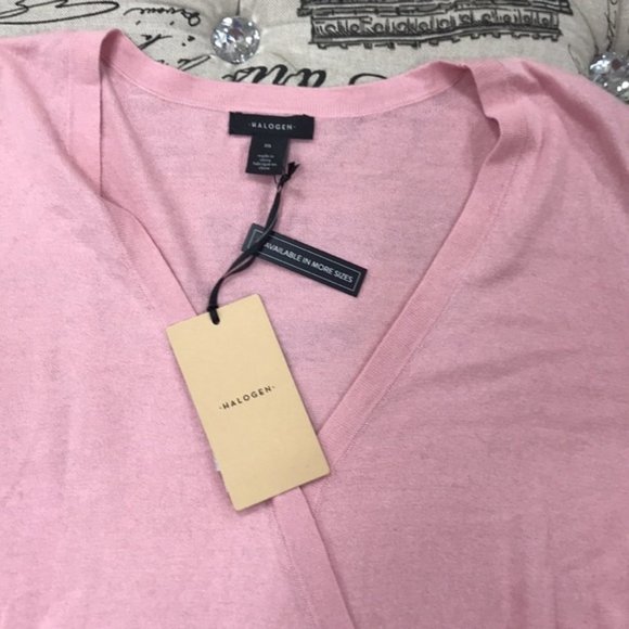 Halogen Faux Wrap Sweater - Picture 3 of 5